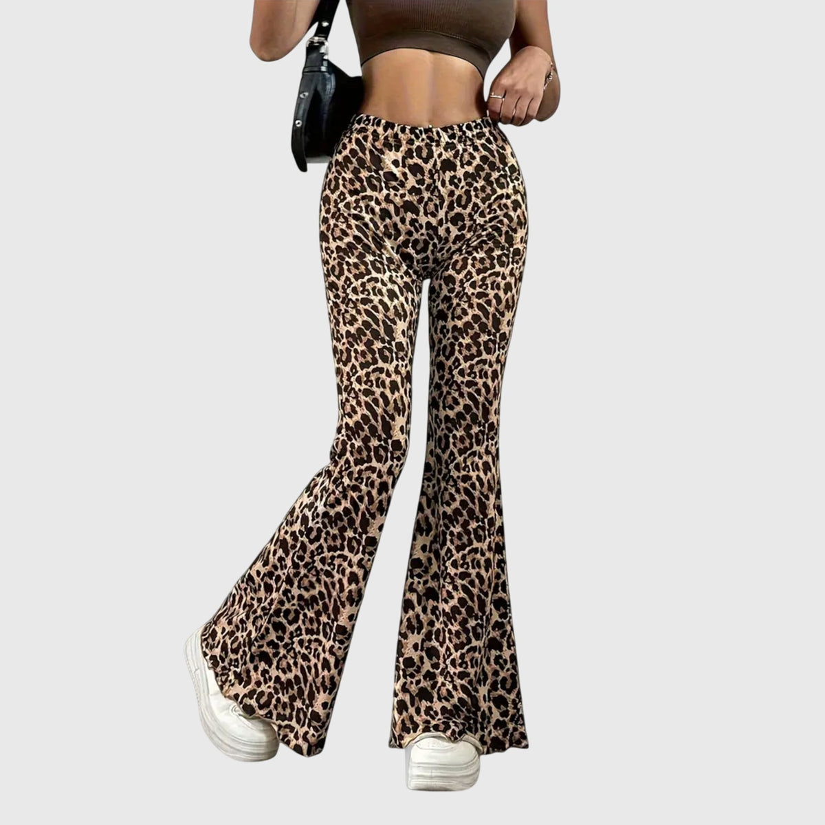 Leopard Bootcut Trousers Image
