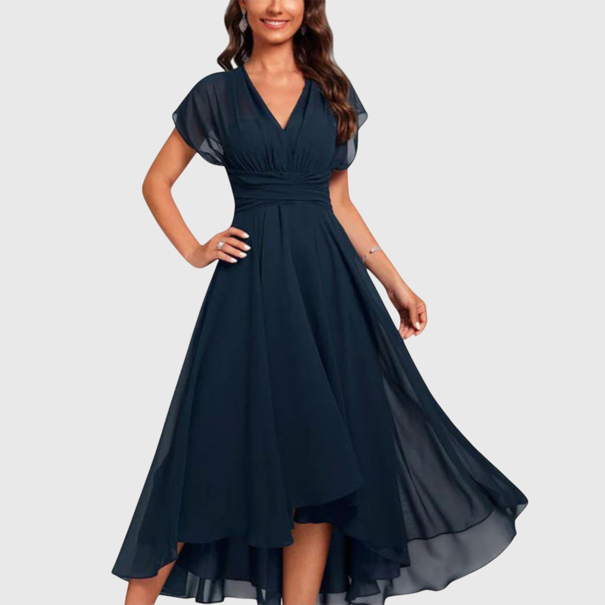 Christina | V-Neck A-Line Dress Image