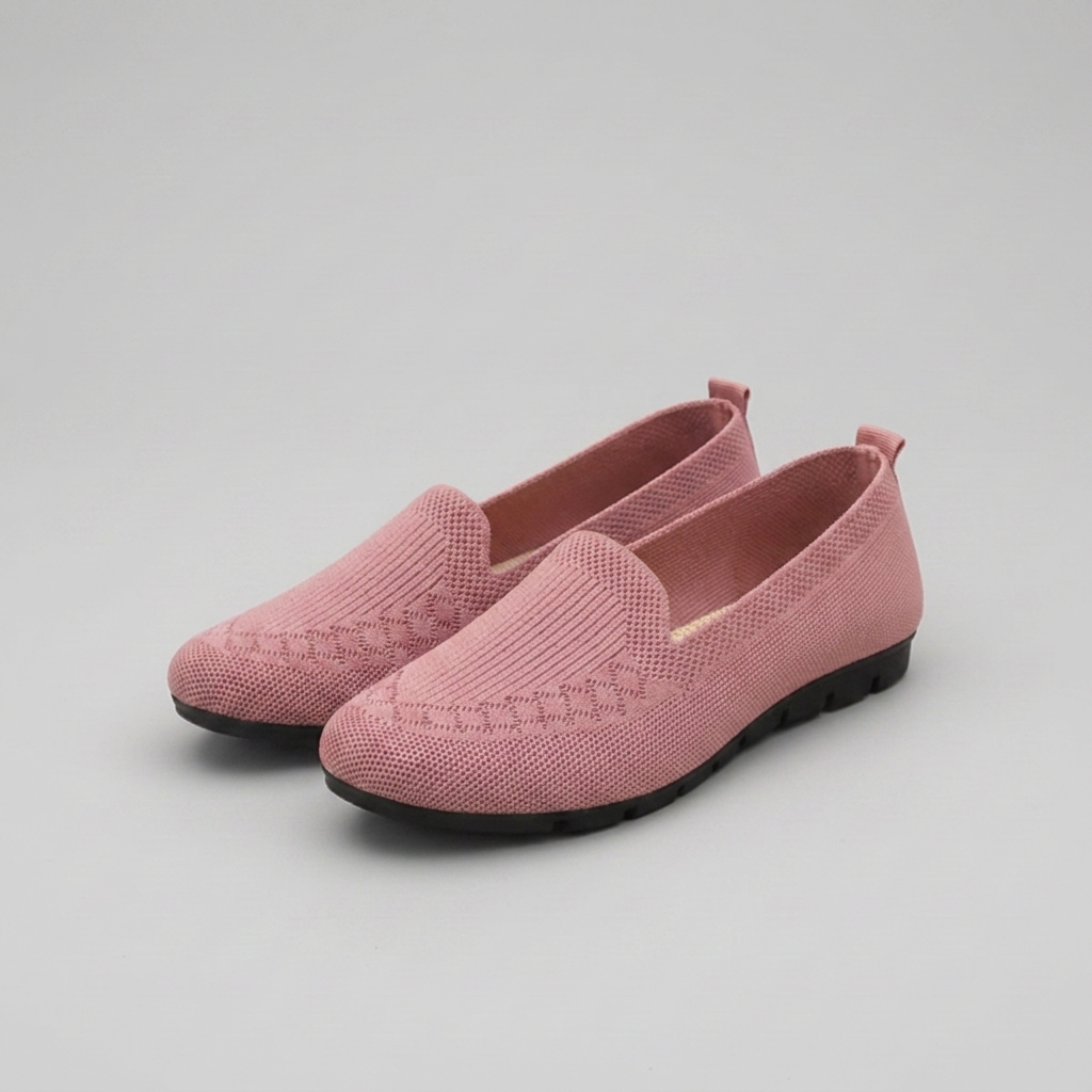 Women's Slip-On Loafers Knit Flat Orthopedic Shoes