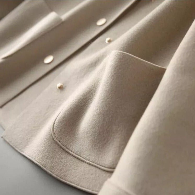 Women's Button-Front Jacket with Peter Pan Collar