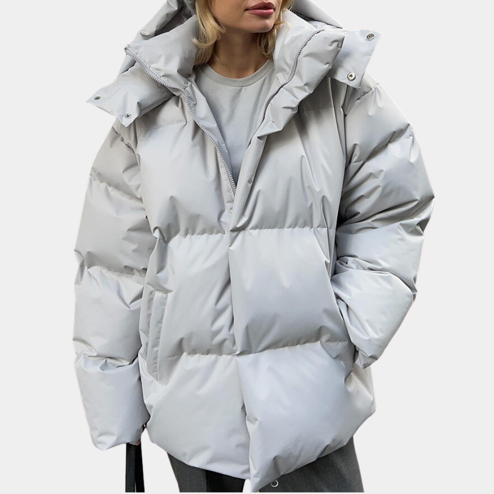 Women's Lightweight Quilted Puffer Jacket with Hood