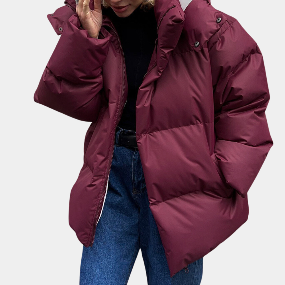Women's Lightweight Quilted Puffer Jacket with Hood