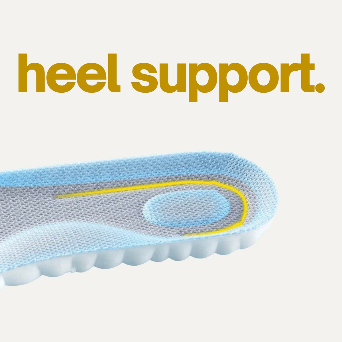 Orthopaedic Massage Insoles with Heel Support