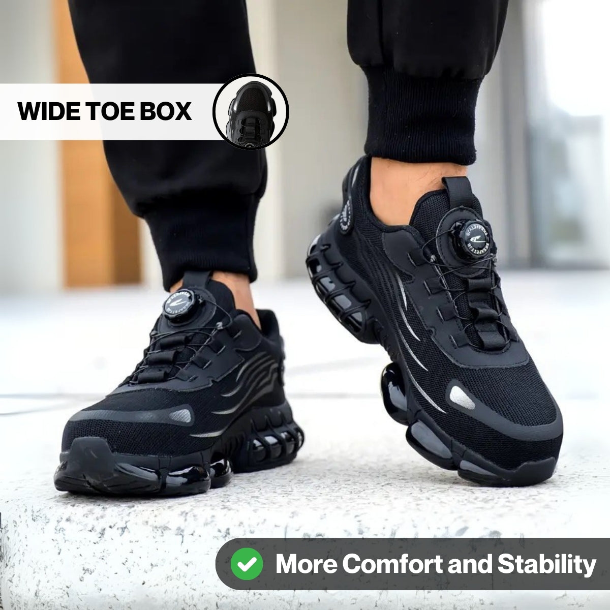 Steel Toe Safety Trainers with Twist Dial Lacing