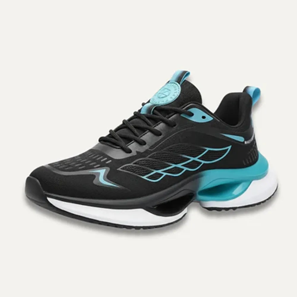 Wide Toe Box Walking Trainers, Cloud Cushioned Sole, Black
