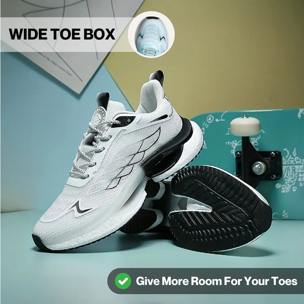 Wide Toe Box Walking Trainers, Cloud Cushioned Sole